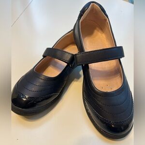Kelly & Katie Black Kids Dress Shoes with Strap
